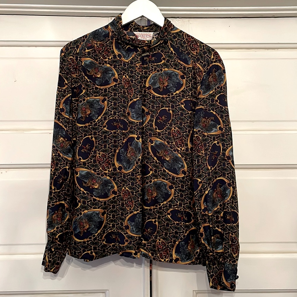 Vintage Sophisticates by Pendleton Horse Bit Blouse